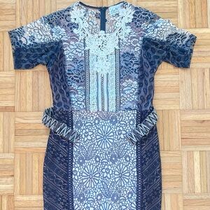 Byron Lars Melange Dress size 6 excellent condition with belt